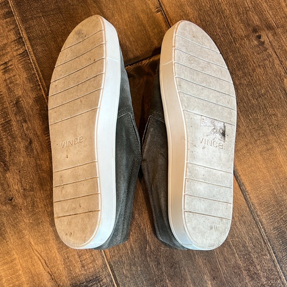 Vince Olive Smoke Suede Slip On Sneaker Size 9 - Picture 8 of 15